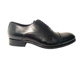 Zapatos Sergio Serrano Oxford Costuras Invertidas Negro lateral