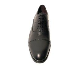 Zapatos Sergio Serrano Oxford Costuras Invertidas Negro frontal