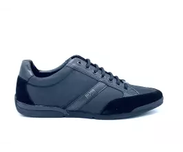 Zapatilla Hugo Boss Saturn Lowp Negro lateral