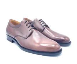 Blucher Pertini Liso Castaña frontal