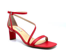 Sandalia Guess Selby Piel Roja lateral