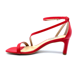 Sandalia Guess Selby Piel Rojo lateral