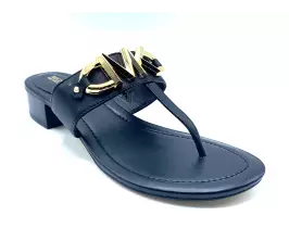 Sandalia Michael Kors Izzy negro lateral