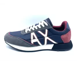 Sneakers Armani Exchange azul lateral