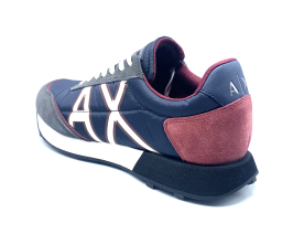 Sneakers Armani Exchange azul trasera