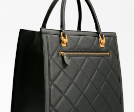 Bolso Guess Shopper Abey negro lateral