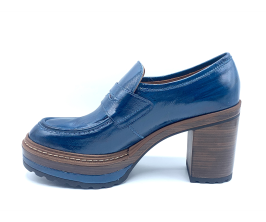 Zapato de tacón Pons Quintana Olivia Azul lateral