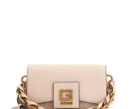 Mini Bandolera Guess Alva Beige frontal