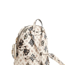 Mochila Guess House Party Logo 4G Peony lateral